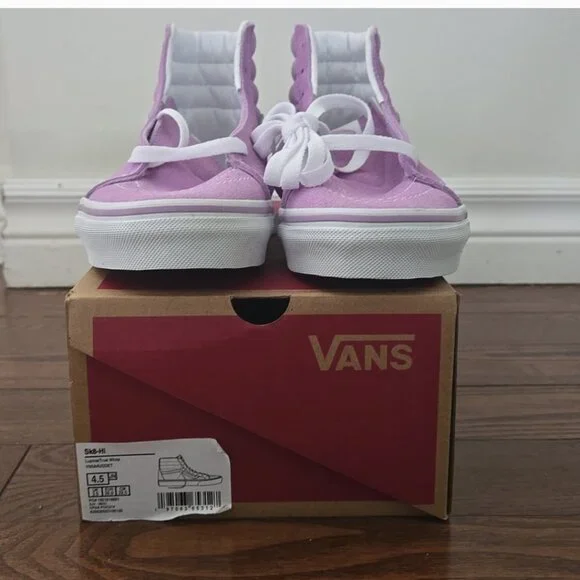 vans sk8-hi kids lupine high top sneakers size 4.5 - Picture 7 of 8